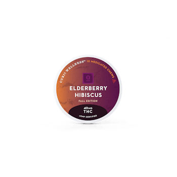 Elderberry Hibiscus Medicated Chews 400mg (40mg per piece) - Curio